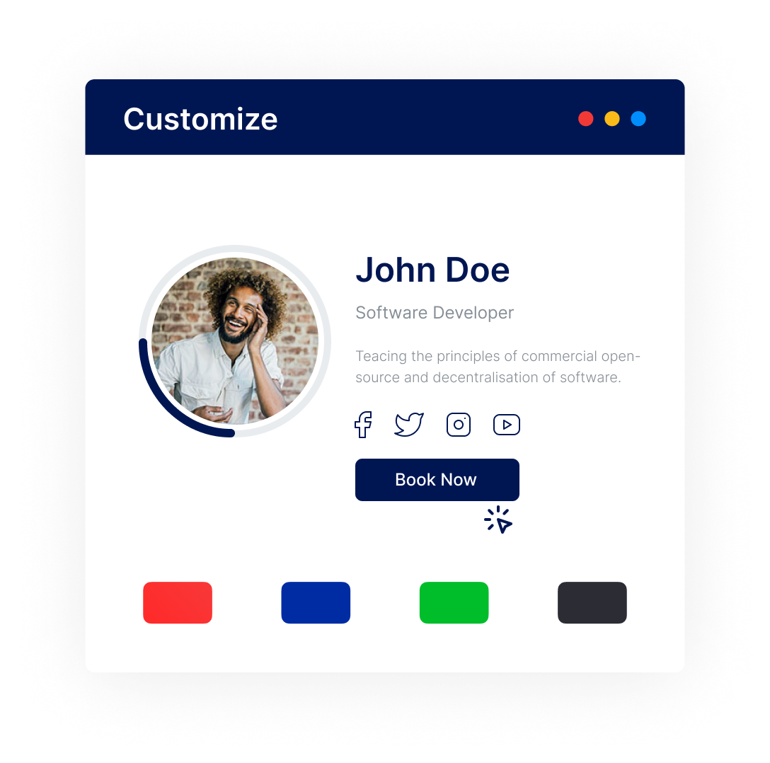 Tefez product workflow for private yoga session booking